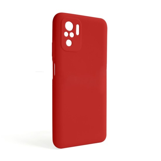 Silicone Case with Camera Shield for Xiaomi Note 10 4g Red